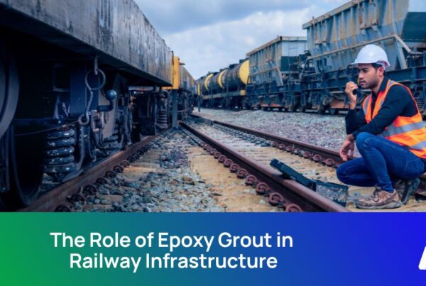 Epoxy grout in railway infrastructure